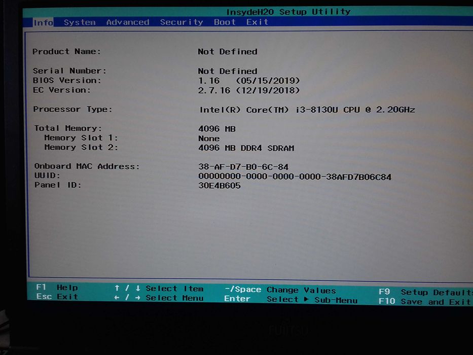 Laptop Fujitsu Lifebook E449, Core i3 8130U, DDR4 4GB, SSD 256GB, Full