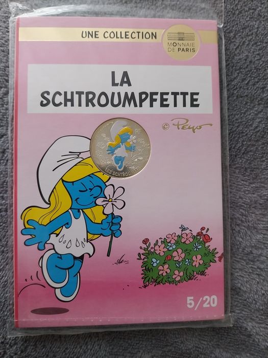 Moedas de franca 10€ prata