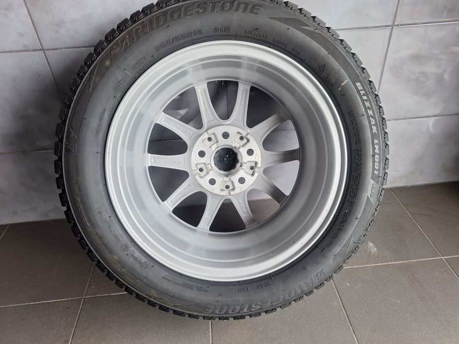 KOŁA  Felgi 16 Audi A4 A6 5X112 opony zimowe bridgestone 205/55/16