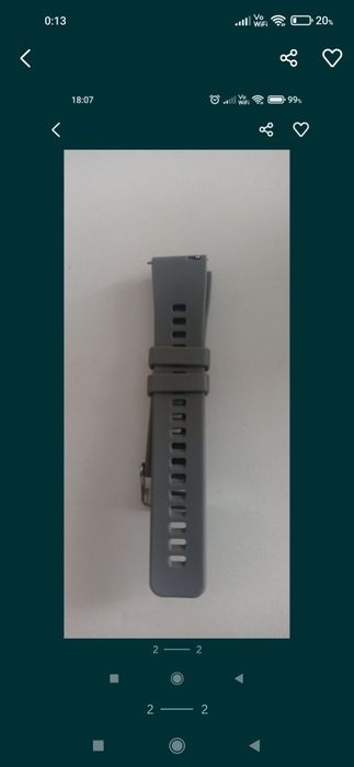 Pasek do zegarka Garmin venus sq szary