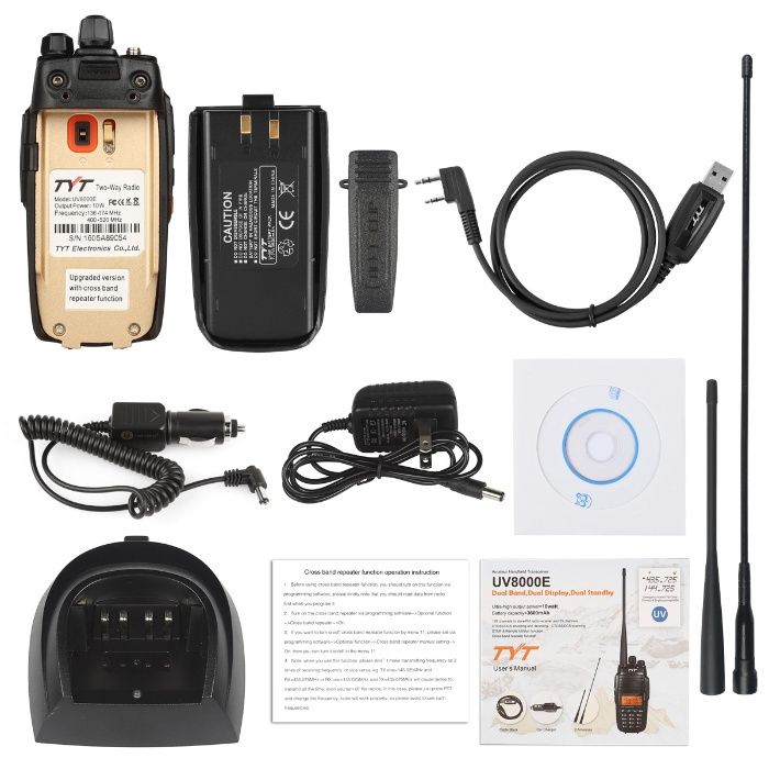 Radio Walkie Talkie TYT TH-UV8000 10W p/entrega imediata