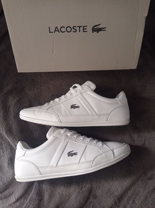 Buty Lacoste Chaymon rozmiar 43 białe skórzane Nowe męskie 27,5 męskie