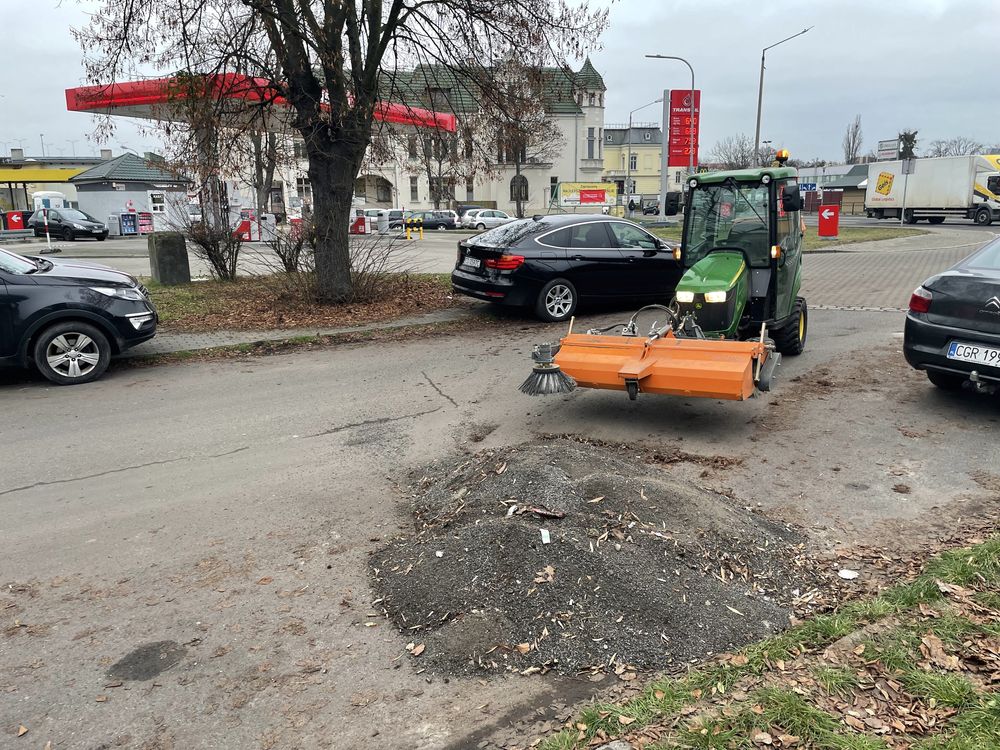 Zamiatanie parkingów, ulic