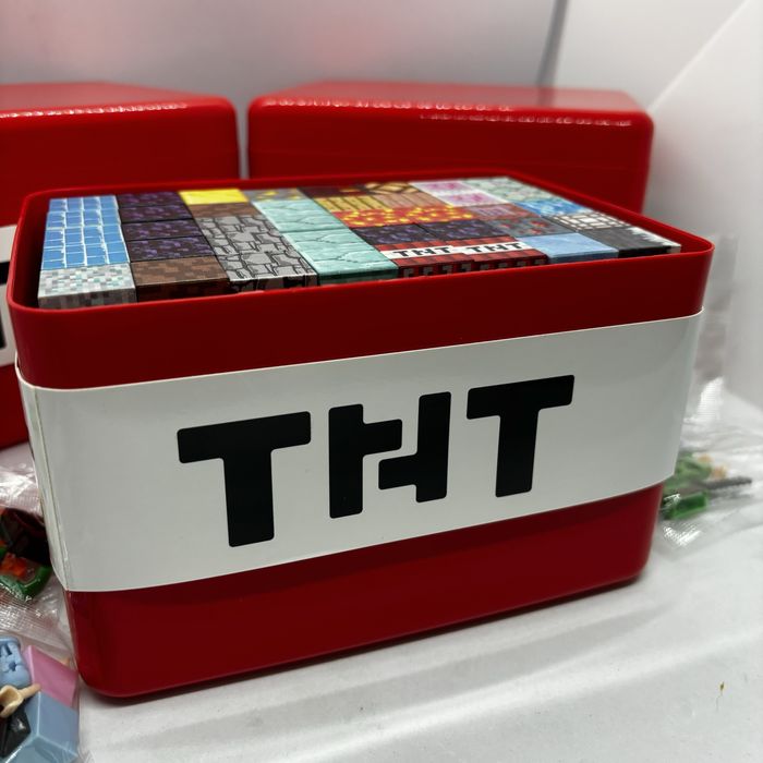 200ШТ+8 Конструктор магнітний подарунковий бокс майнкрафт тнт TNT блок