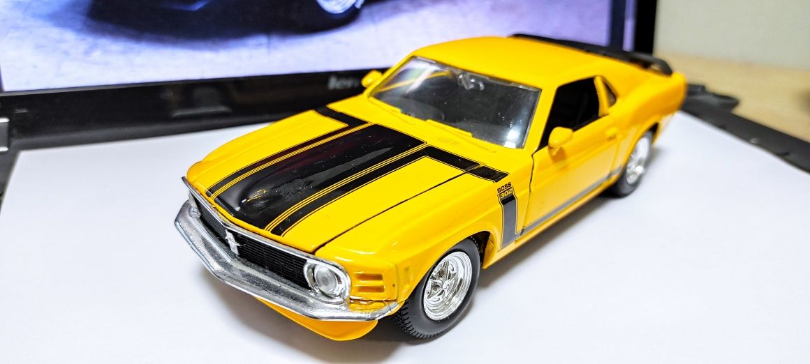 Модель Ford Mustang Boss 302 1970 1:24 Maisto