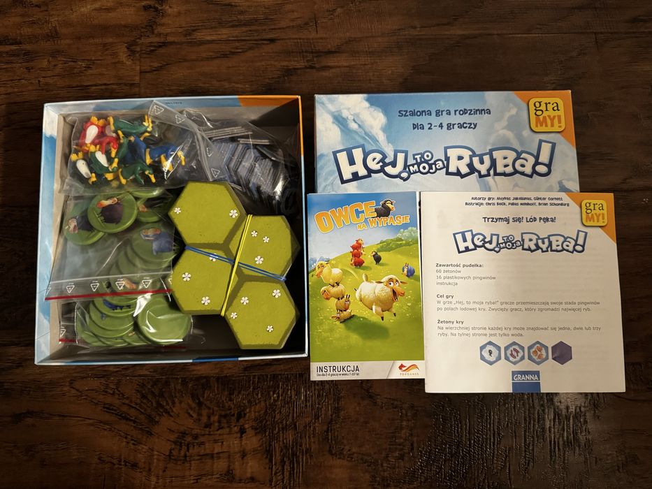 Gry planszowe - Owce na Wypasie i Hej to moja Ryba!