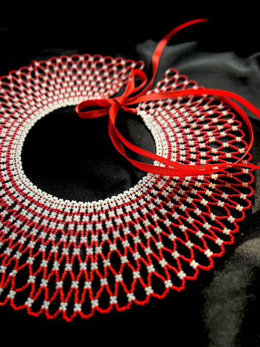 Силянка, кольє, намисто, виріб з бісеру, етно виріб