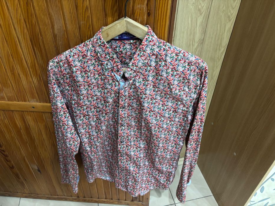 Мужская рубашка XL чоловіча сорочка с рисунком