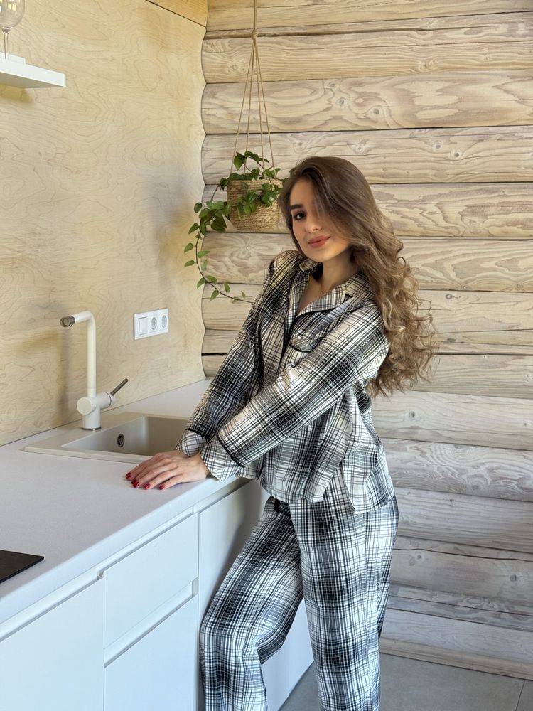 Піжама Victoria's Secret Flannel Short Pajama Set