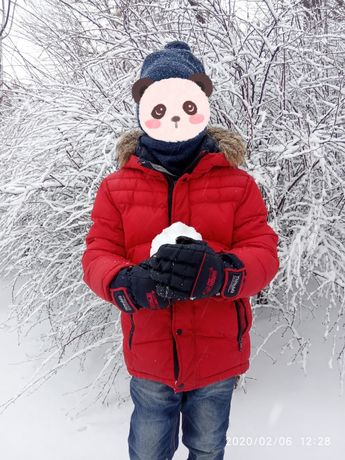 ЦЕНА СНИЖЕНА!!! Тёплая куртка фирмы Snowimage junior 128