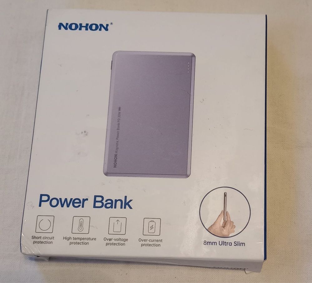 NOHON Wireless Magnetic Power Bank: 5000mAh