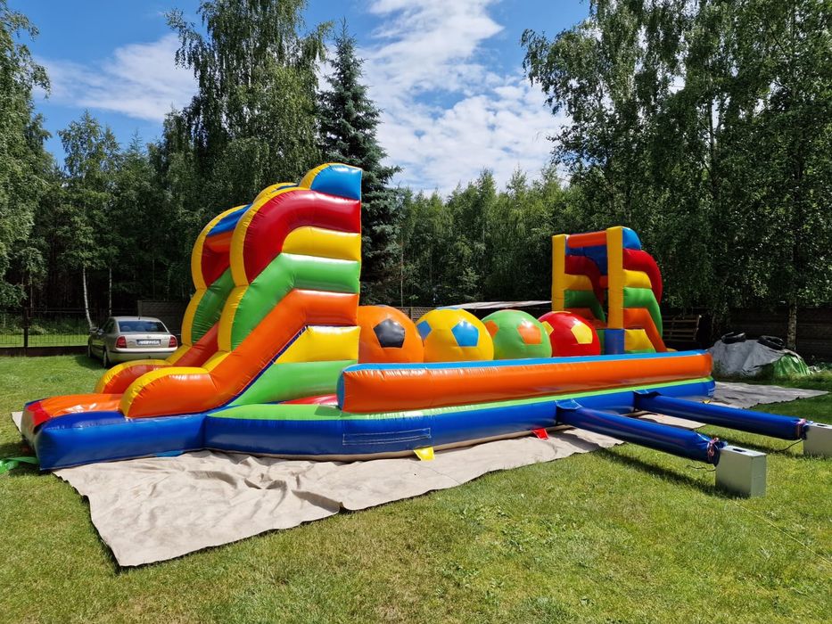 Dmuchańce zjeżdżalnie tory przeszkód , kule wodne , trampoliny