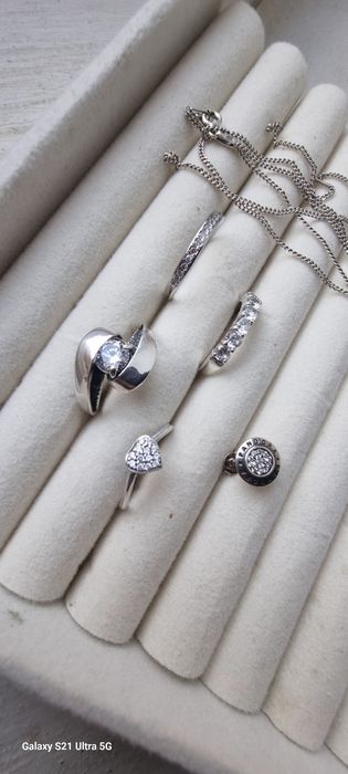 Каблучки цепочка срібло