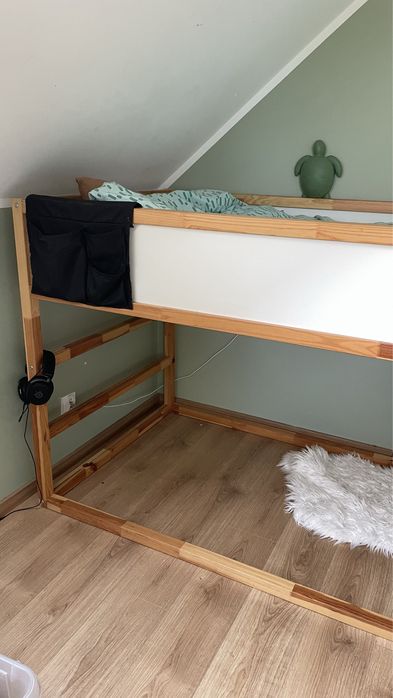 Łóżko IKEA KURA z materacem