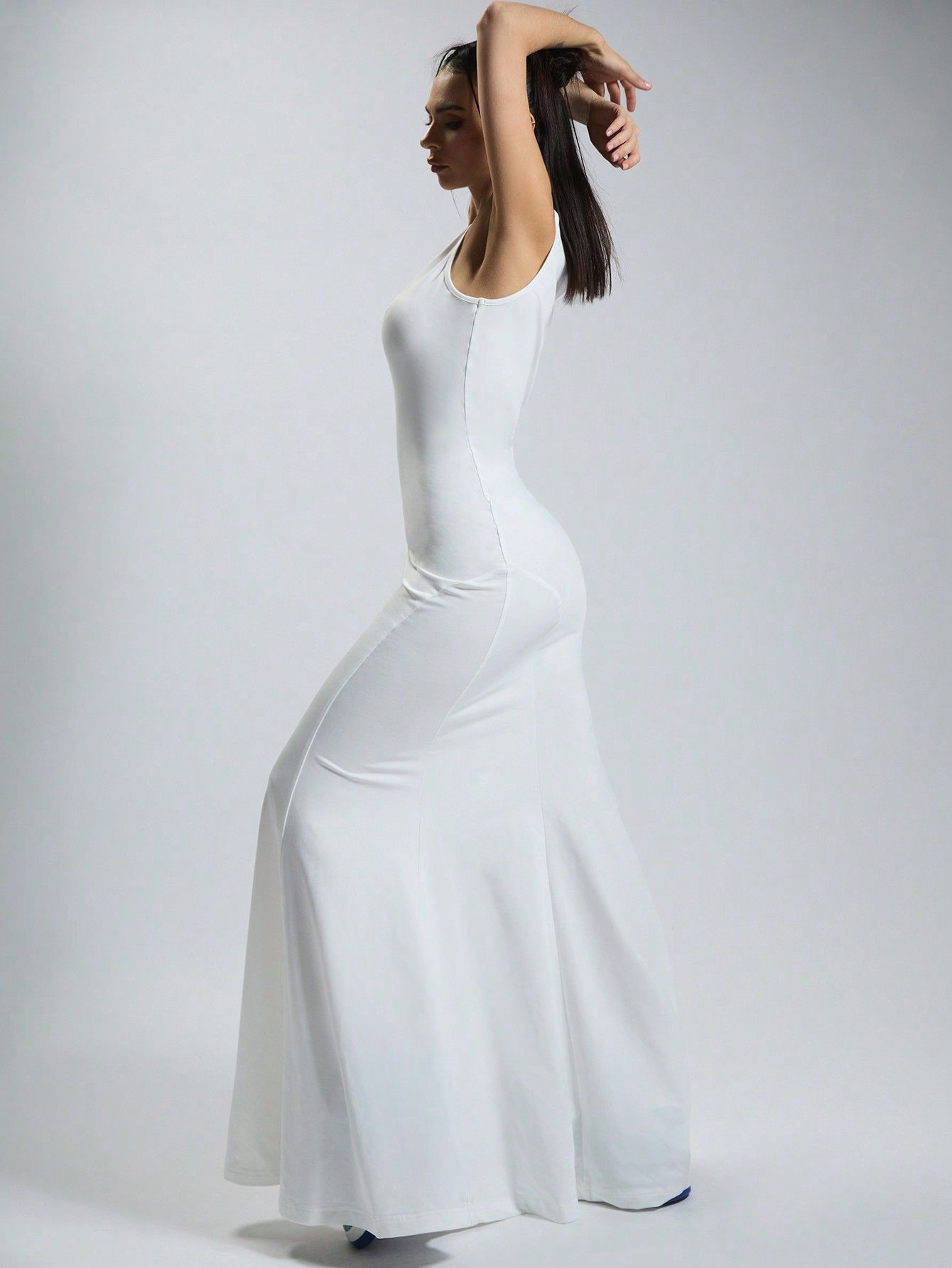 Sukienka Sexy Syrena Maxi Biała Musera M 38