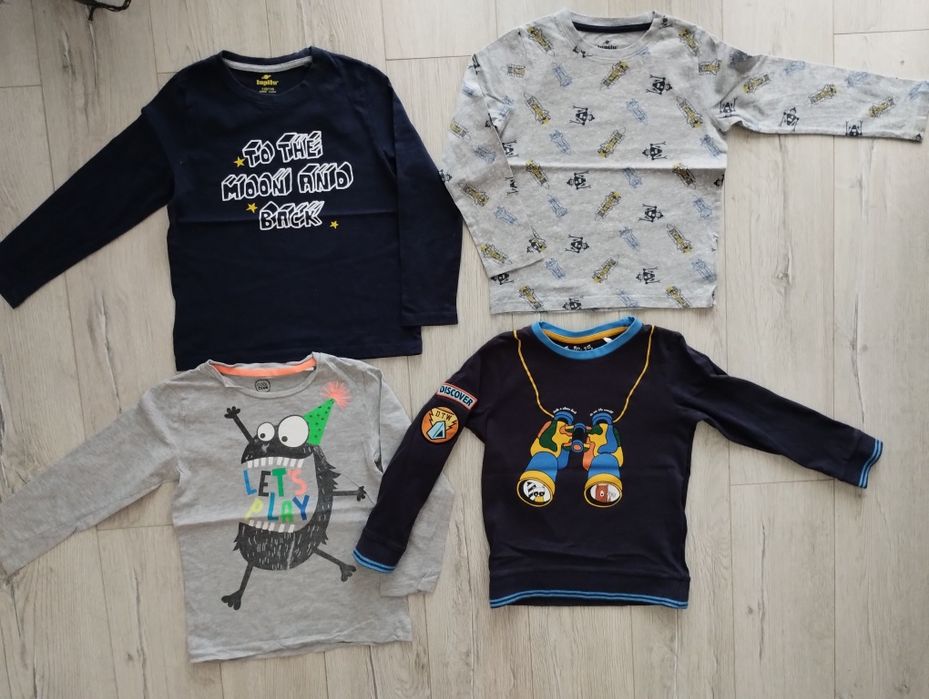 T-shirt 19sztuk koszulka z krótkim i długim rękawem 110/116