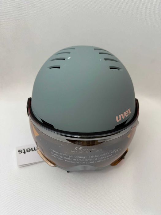 Kask Uvex Visior jr, 51 - 55 cm szaro-różowy - okazja!