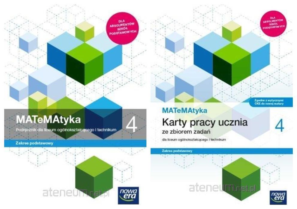 NOWA MATeMAtyka 4 EDYCJA 2024 Karty Pracy + Podręcznik Podstawowy
