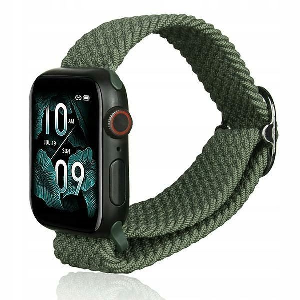 Pasek Pleciony do Apple Watch 42/44/45/46/49 mm Zielony