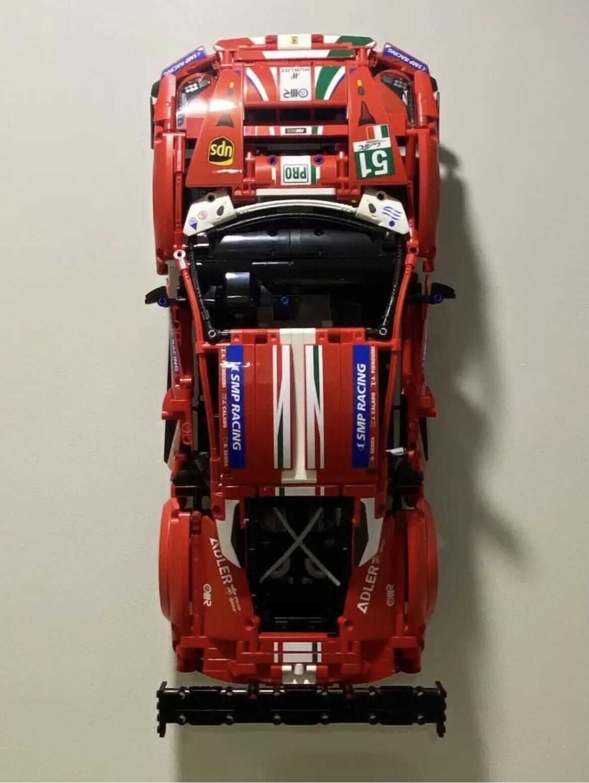 Suporte Vertical para LEGO Technic Ferrari 488 GTE AF Corse 42125