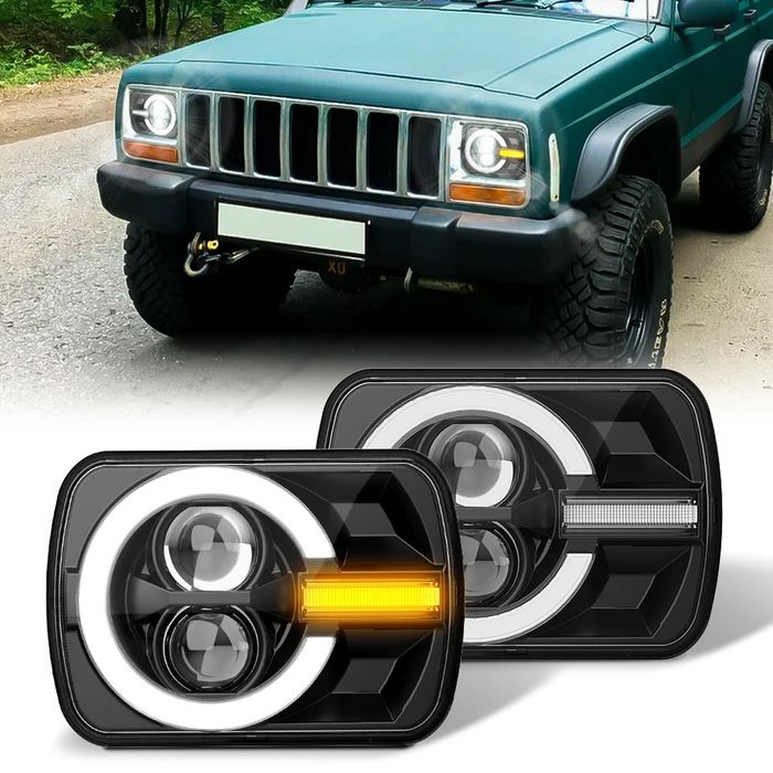 Lampy LED przód Jeep Cherokee XJ