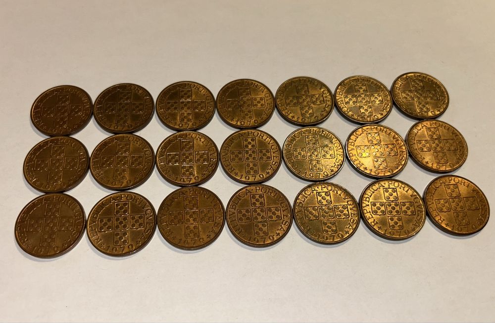 Lote 21 moedas 1 escudo 1979