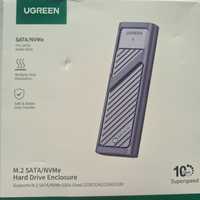 Внешний карман Ugreen CM559 для M.2 SSD Hard Drive Enclosure 10Gbps Bl