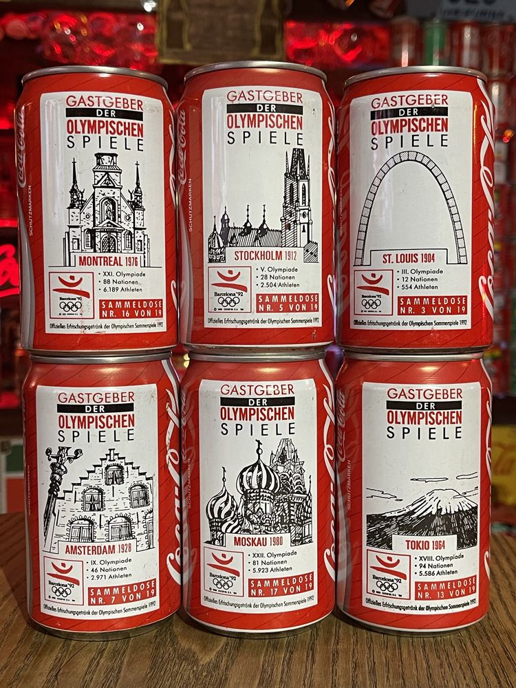 Coleções de latas coca-cola