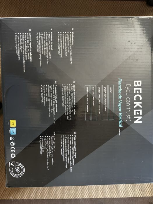 Ferro de Vapor Vertical BECKEN