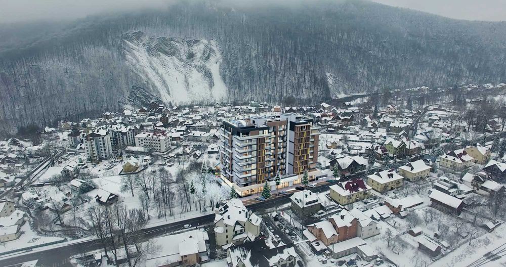 Продається унікальна 1-кімнатна, площею 43 м2, квартира в серці Карпат