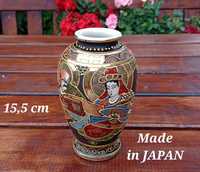 JAPONIA stara  porcelana  duży WAZON 15.5cm Vintage