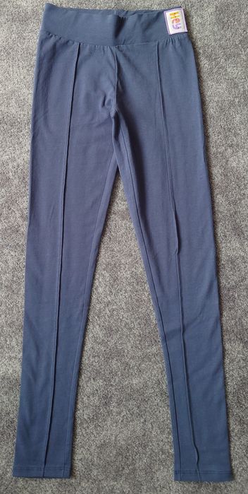 Leginsy niebieskie roz 152