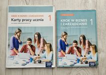Krok w biznes i zarządzanie 1 + karty pracy 1,podręcznik + karty pracy