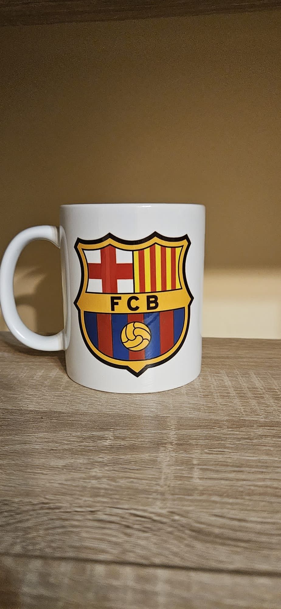 Kubek dla fana FC Barcelona herb nowy 330 ml
