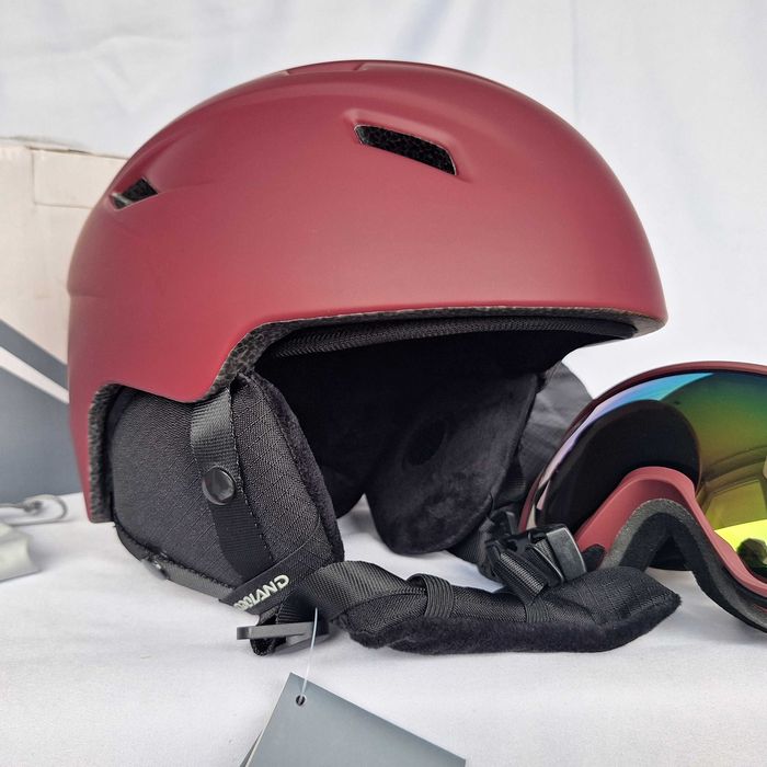 Kask narciarski Odoland SP0392 Red S 54-56cm Gogle