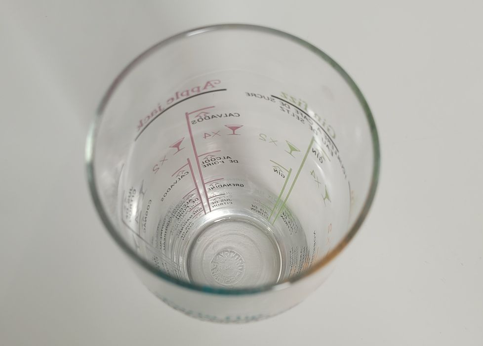 Szklanka z miarką do drinków Gin fizz Manhattan Apple Jack Porto Flip