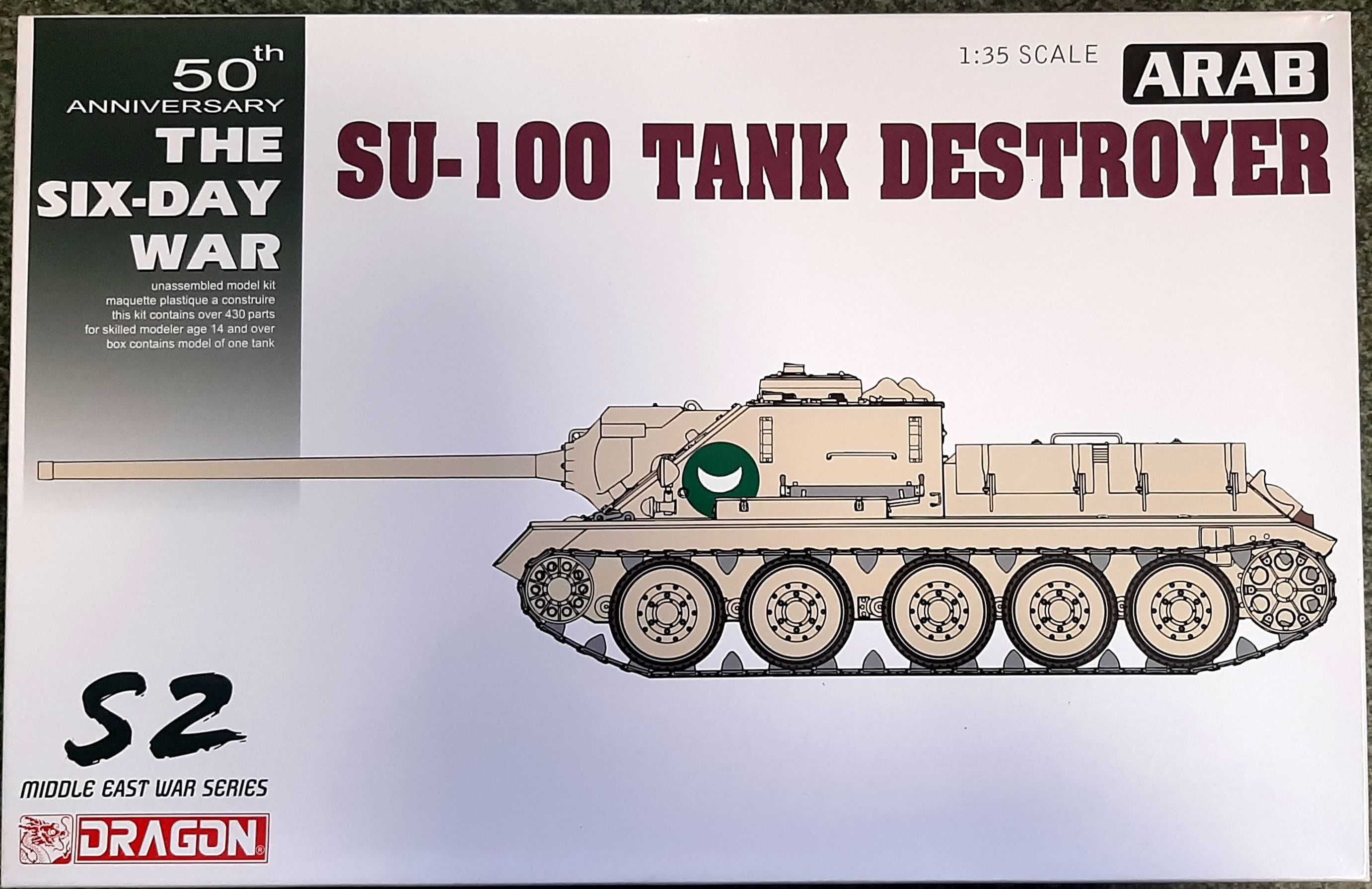 Model plastikowy SU-100 Tank Destroyer Six Day War DRAGON 1/35 NOWY