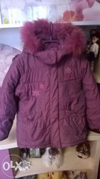 Зимняя куртка для девочки 4-5 лет