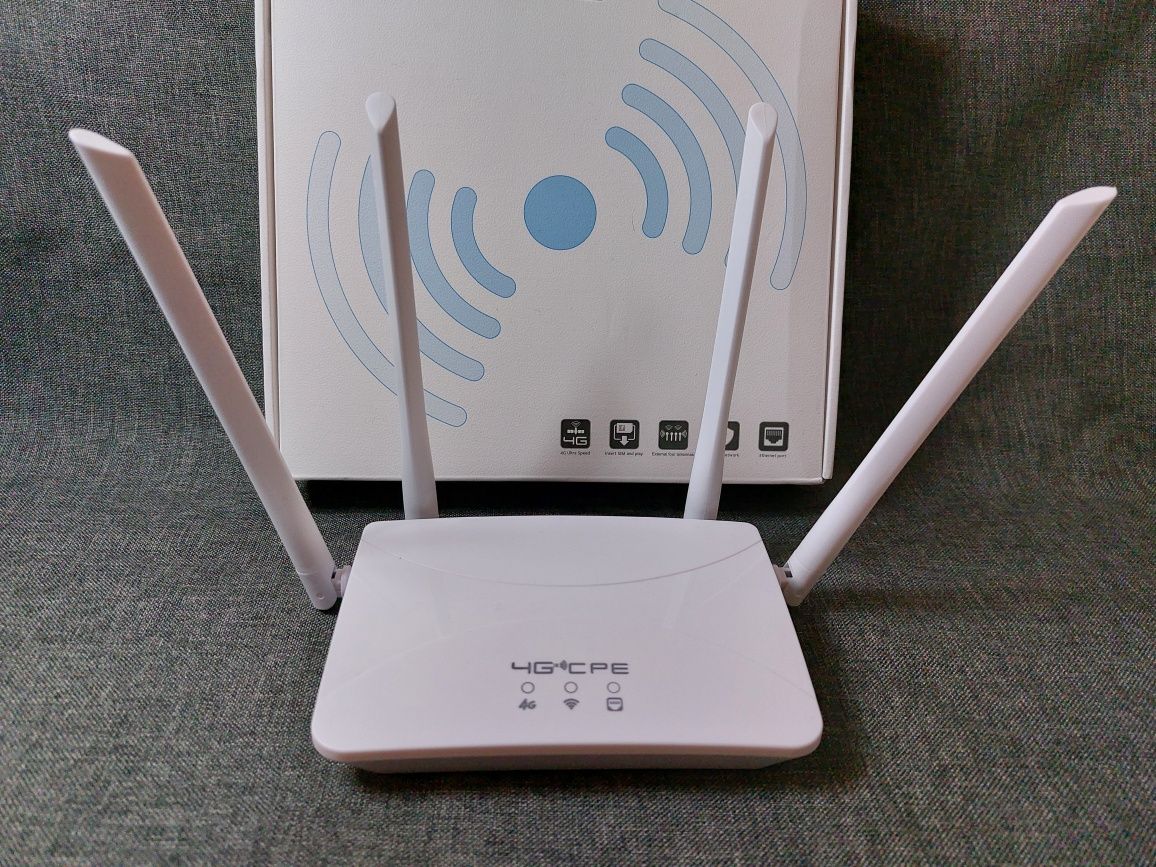 4g Роутер. Працює без 220!!! + Подарунок.  На sim-карті, всі оператори
