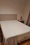Colcha de cama de casal em crochet.