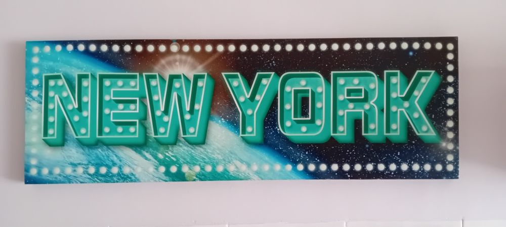 Tela decorativa Nova York com Iluminação