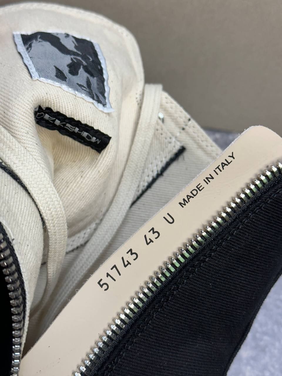 Rick Owens Double Bumper Mega jumbo lace opium archive кеды черные 39