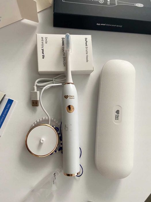 Szybka Mocna Szczoteczka Soniczna Do Zębów w Etui 90 tys. r/min