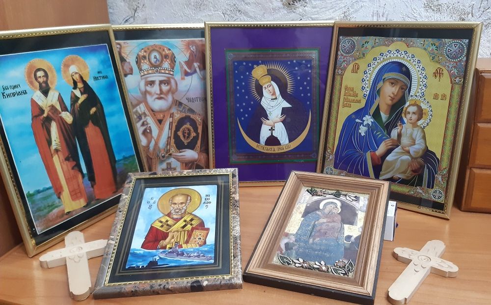 Икона Неувядаемый цветок,  Икона Николая Чудотворца,  Богородицы Елеус