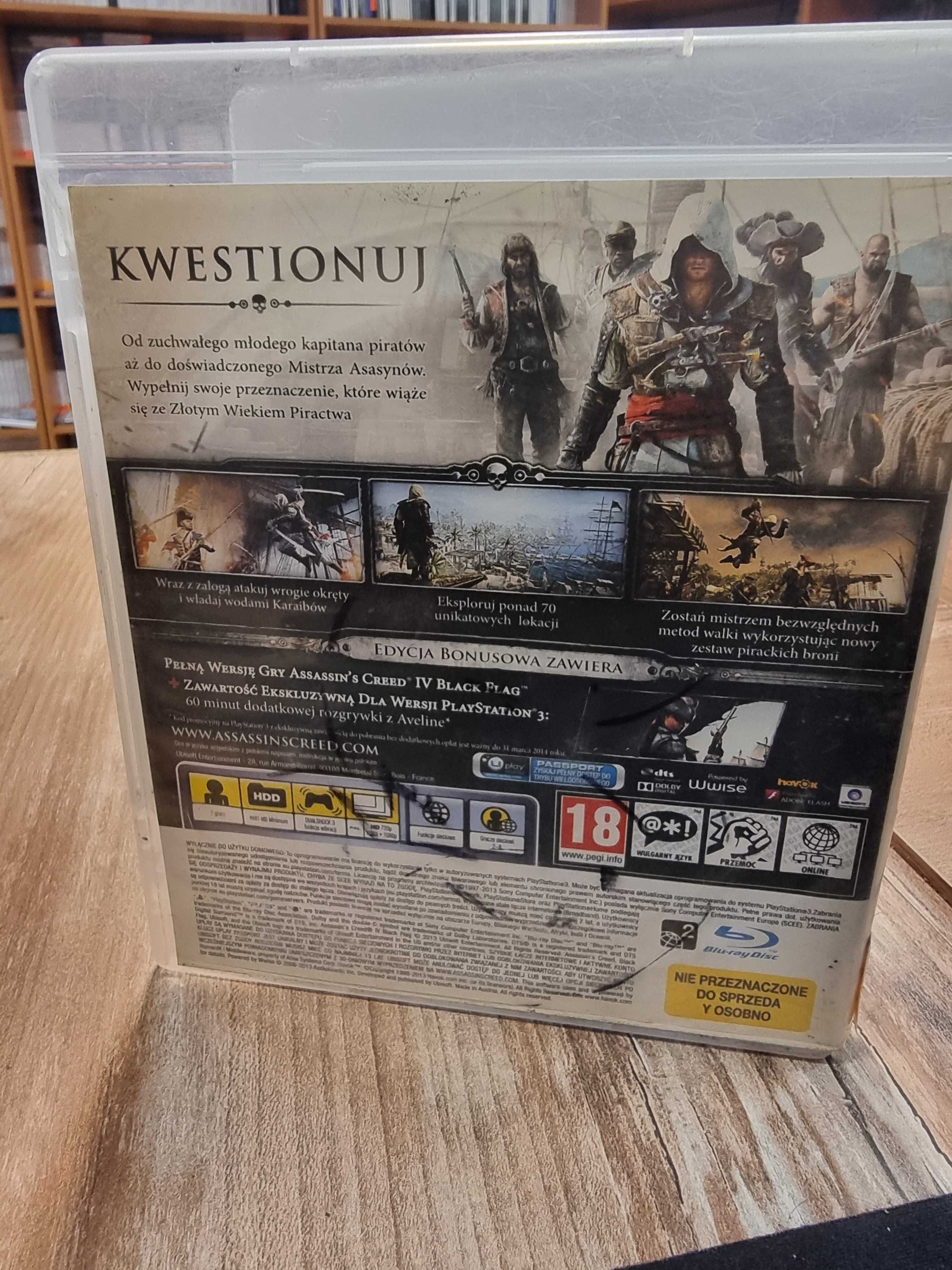 Assassin's Creed IV: Black Flag PS3, Sklep Wysyłka Wymiana