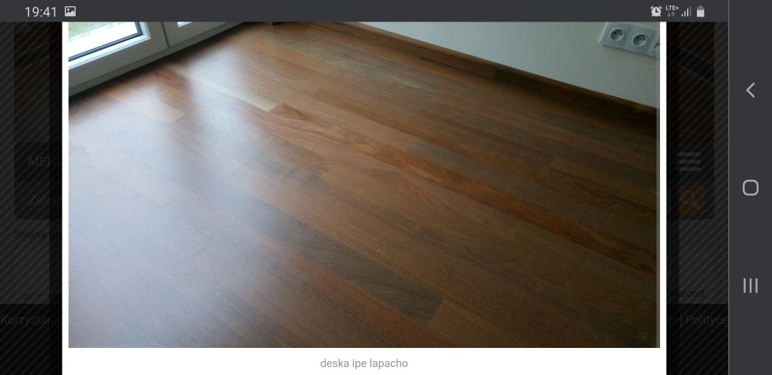 Parkiet Ipe Lapacho Deska teak 2.1m2  wysezonowany 10 lat