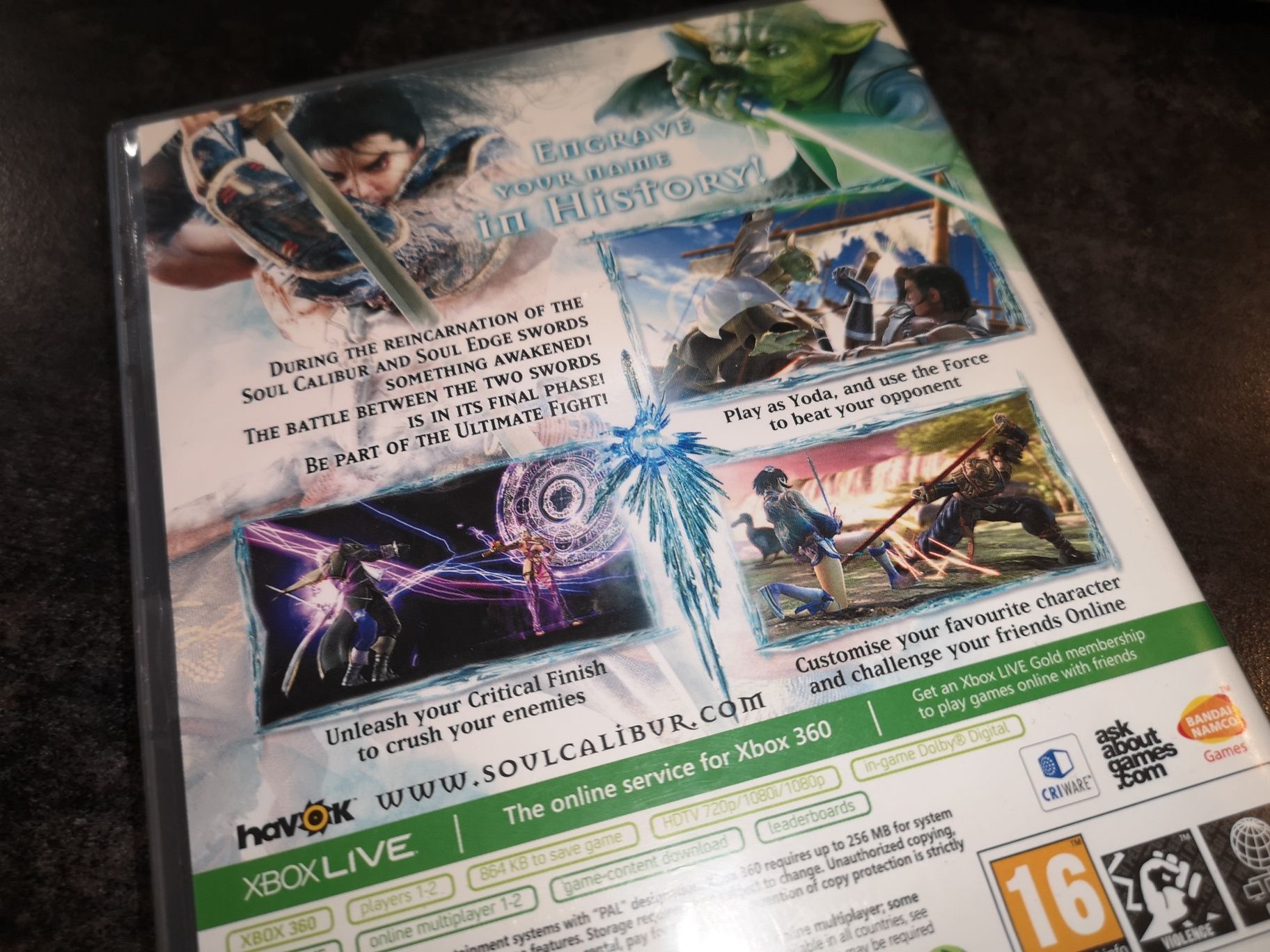 Soulcalibur 4 XBOX 360 gra (bijatyka jak Tekken) Namco (stan bdb)