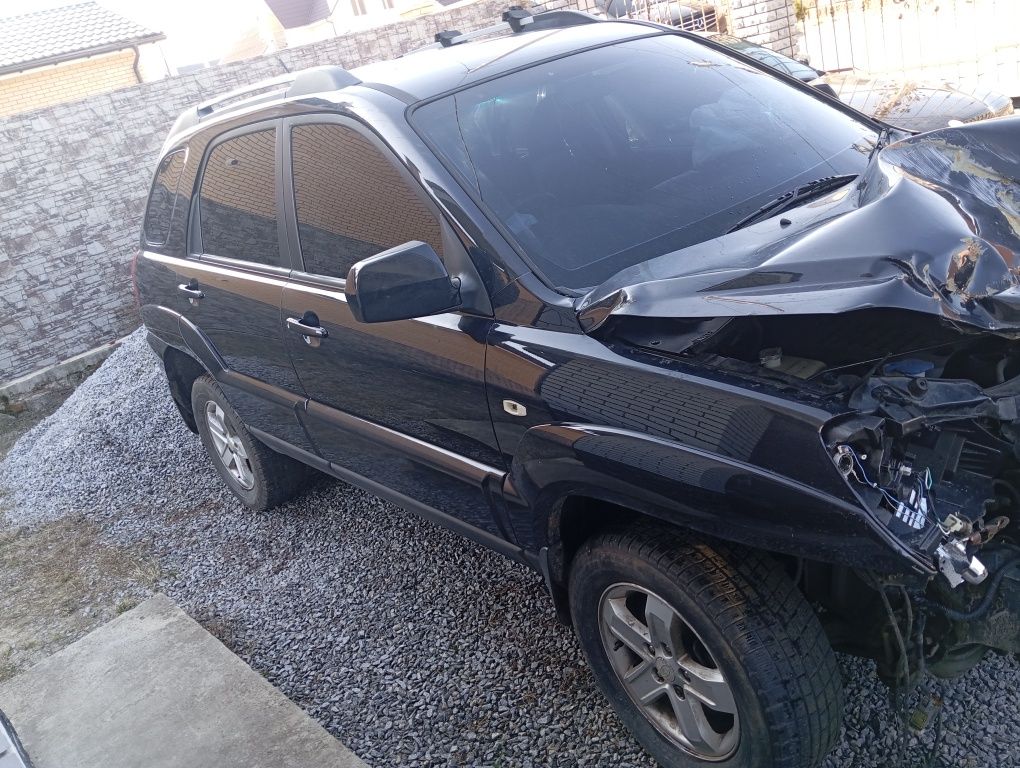 Разборка Kia Sportage 2 2.0 crdi АКПП рестайлинг черный цвет 1к 1k