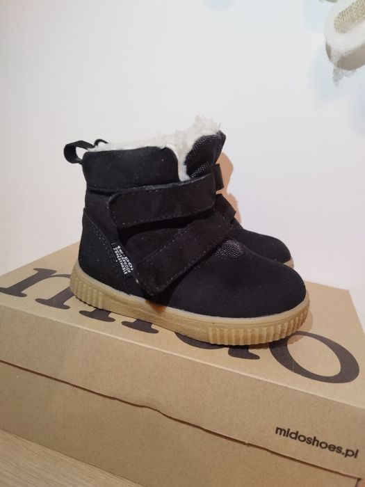Buty zimowe botki kozaki wodoodporne skórzane MIDO 22