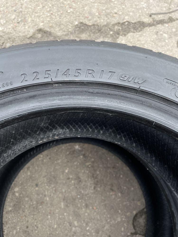 Dunlop 225/45r17 91W  Sport Maxx RT - 2szt letnie z rant ochronny 7mm